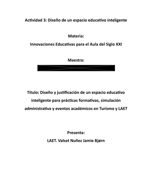 Vista previa de Entorno inteligente para aprendizaje experiencial y simulación en Turismo